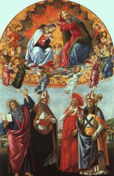 Sandro Botticelli : The Coronation of the Virgin